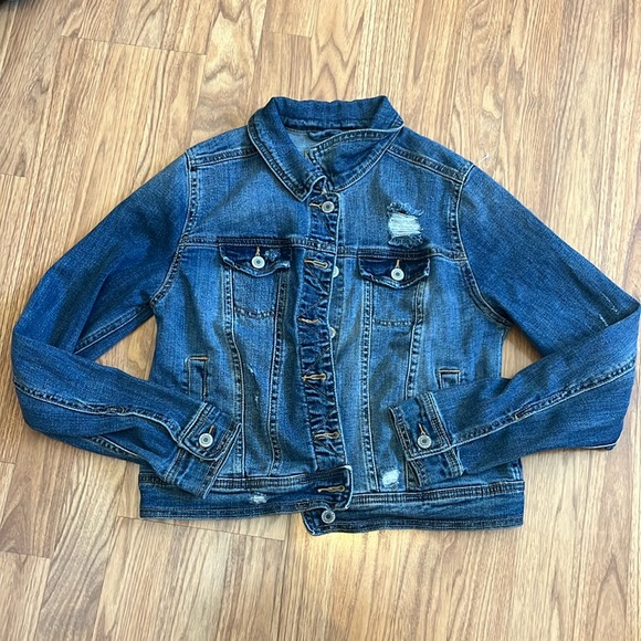 Dom Mom Jean Jacket upcycled one of a kind size small - Picture 6 of 6